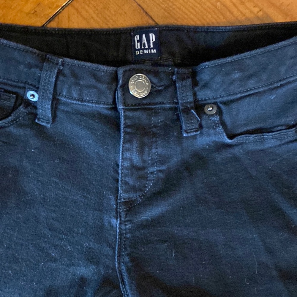 Gap denim Black size 10 stretch super skinny